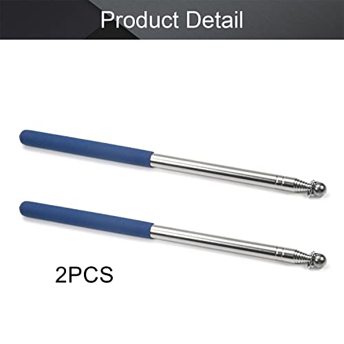 Image of Othmro 2pcs Telescopic Teachers Pointer,Teachers Pointer Stick, Extendable Hand Pointer Retractable Classroom Whiteboard Pointer Extendable for Teachers, Guides, Coach Extend to 63 inch