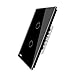 LIVOLO Wall Touch Light Switch With LED Indicator Black US Standard AC 110-220V 2 Gang 3-Way Switch,Suitable for 1 Gang Wall Box, C502S-12