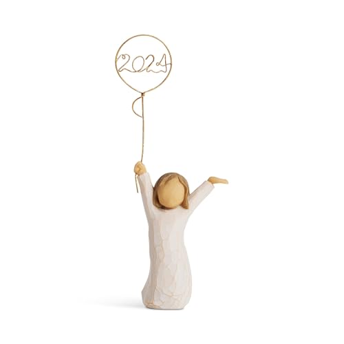 Willow Tree Here's to You 2024, Celebrate The Year Dated Figure Celebrates Memorable Events and Achievements, Sculpted Hand-Painted Figure