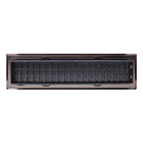 Decor Grates Ajh212-Rb Oriental Floor Register, 2X12 Inches, Rubbed Bronze Finish #TOP6
