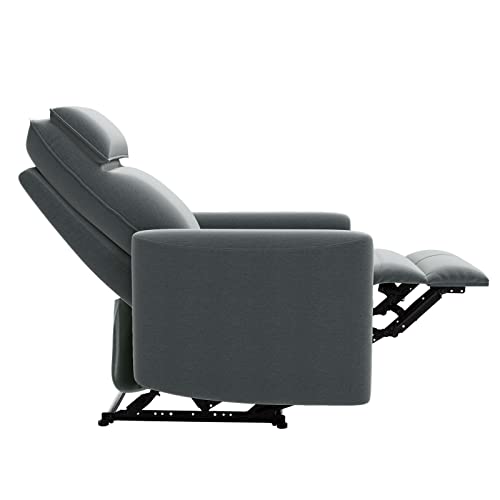Recliner Chair with Padded Seat, Microfiber Manual Recliner Sofa Modern Recliner Chair Club Chair Home Theater Seating for Living Room Single Sofa Recliner Chair - Image 5