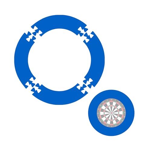 Unpoten Protezione da Parete per Freccette,Protezione Bersaglio Freccette, Anello di Protezione, Anello di Raccolta per Freccette da 45 cm, Anello Esterno 71 cm, previene Danni alle pareti (Blu)