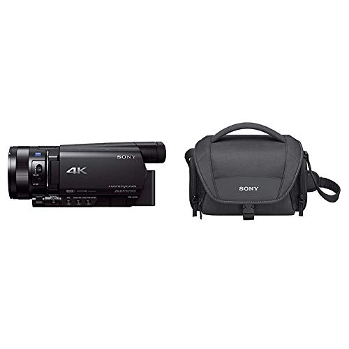 FDR-AX100 4K Ultra HD Camcorder / Videokamera & LCS-U21 Universal-Tasche für Handycam, Alpha und Cybershot Kameras