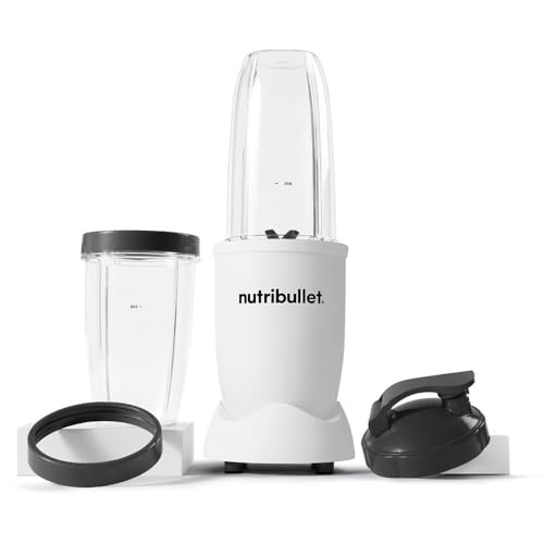 nutribullet Pro Personal Blender, Shakes, Smoothies, Food Prep, and Frozen Blending, 32 Ounce Cup, 24 Ounce Cup, Flip-top Travel Lid, 900 Watt, Matte White, NB9-0901AW - image 1