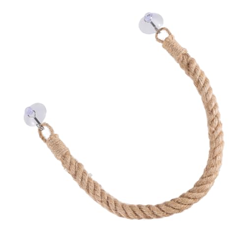 Yardwe Reptile Climbing Rope Swing Durable Jute Hammock for Snakes and Lizards Easy to Hang for Interactive Play Versatile Pet Tank Accessory