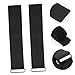 WOONEKY Rowing Machine Foot Straps 1 Pair Adjustable Pedal Straps with Hook and Loop Fastener for Rowing Machine Gym Cycle and Fitness Equipment