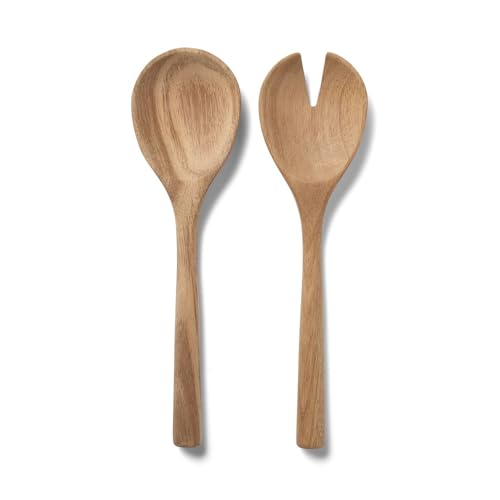 Sur La Table 2-Piece Light Acacia Wood Servers, Tan