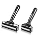 2Pcs Rubber Roller Brayer Rollers Hard Rubber 3.8 and 2.2 Inch for Printmaking (Black) by HRLORKC