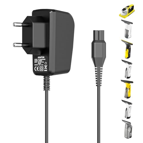 Binamao 5.5v Netzteil Ladegerät für Kärcher WV2 WV5 WV6 WV7 KWI 1 WV1 KV4 WV2 Plus WV5 Premium WV5 Plus WV45 WV51 WV52 WV55 WV70 Ladekabel für Kärcher Fensterreiniger Kabellänge 1 5 m