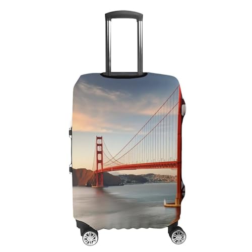 Golden Gate Bridge Luggage Cover, Washable Elastic Suitcase Cover Protector Fit 18-32 Inch Luggage4