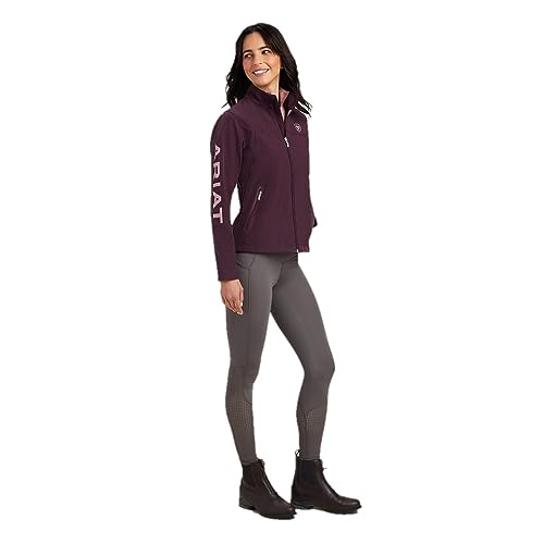 ARIAT Jaqueta feminina New Team Mulberry Heather Softshell Borgonha Grande EUA, Borgonha, G