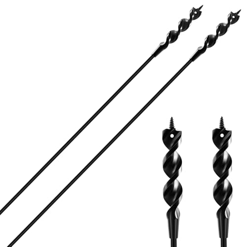Lasnten two-pack flexible drill bits for wire pulling
