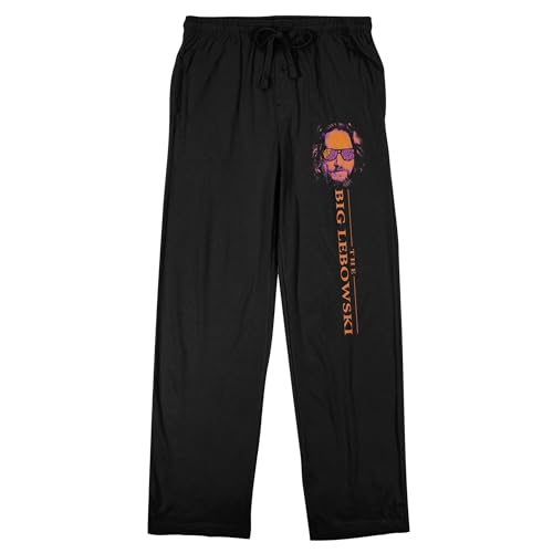 The Big Lebowski Title Men's Black Sleep Pants