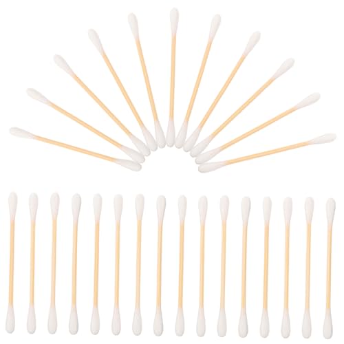 VICASKY Microblading Cotton Buds 200pcs Double-ended Cotton Swabs for Makeup Cleaning and More
