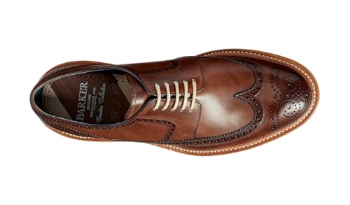Image of BARKER Bailey Men's Handmade Leather Brogue Oxford Dress Shoes - Timeless Elegance & Superior Craftsmanship - Formal & Business Wear