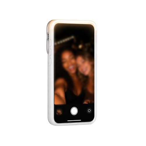 Coque iPhone 15 Pro avec lumière selfie MagSafe noire pour sublimer vos photos
