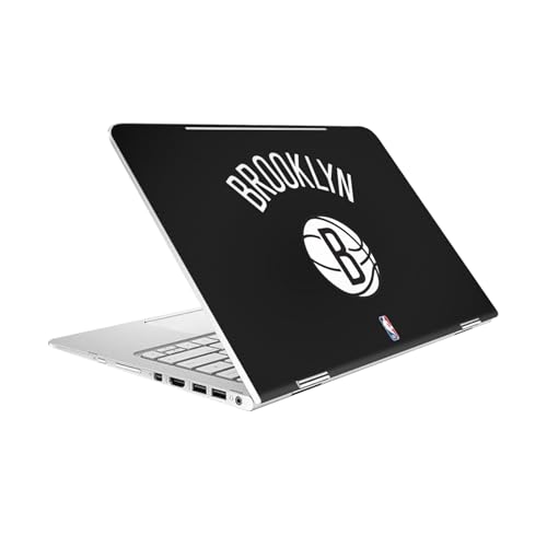 Autocollant HP Spectre Pro X360 G2 noir avec logo des Brooklyn Nets