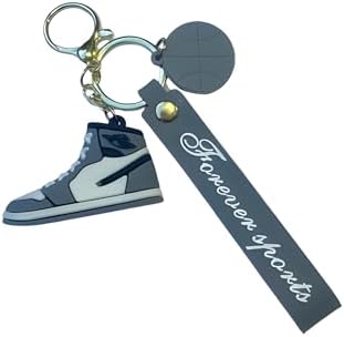 Purple Sneaker Keychain & Shoe Keychain with Mini Ball – Sports Rubber Key Ring and Key Holder for Men, Women, Kid image 5