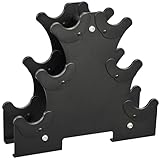 Dumbbell Rack for Home Gym,Weight Rack for Dumbbells Stand Only Metal Weight Stand Holder Assembled (Black-3)