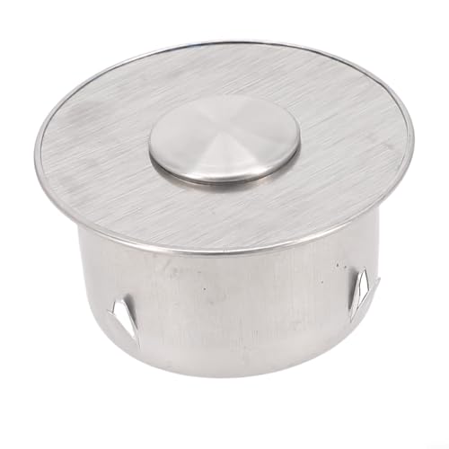 Cubierta de chimenea de acero inoxidable óptima para tubos de estufa, protección fuerte y duradera contra intrusiones no deseadas (75 mm)