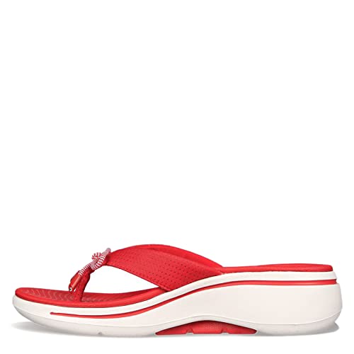 Skechers Skechers Women's, GO Walk Arch Fit Sandal - Lakeside Sandal RED Bean 9 M