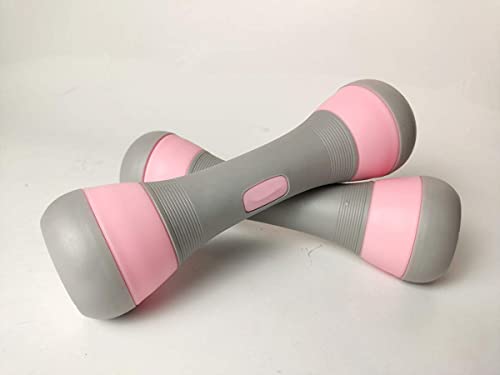 Dumbbell Weight Pair, 4.4lb /6.6lb /8.8lb Weight Options, Women Fitness Equiqment For Weight Loss Exercise Body Building, Pink Color