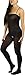 ToBeInStyle Women's Opaque Crotchless Spaghetti Strap Body Stocking - Black - R