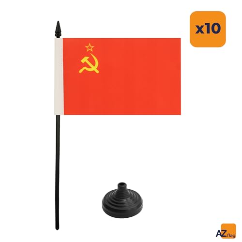 Drapeau de table URSS AZ FLAG lot de 10 mini drapeaux communistes russes