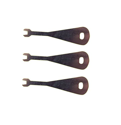 FUFSAWS 3x Push Button Key Switches, 3-way, Alloy Steel, Manual Operation, Panel Mount, 3 Count