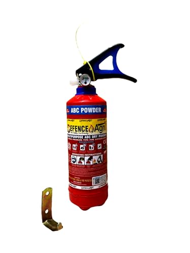 Image of ABC Powder Type 1 Kg Fire Extinguisher (Red) | ISI Certified | Suitable for Home, Office, Car, Kitchen, Shops & Industrial Use