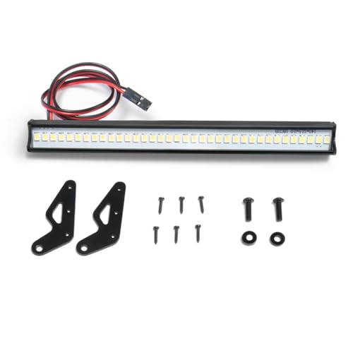 Focos RC premium y barra de luz de techo 1/10 para carrocerías Gladiator y Axial SCX10 I III