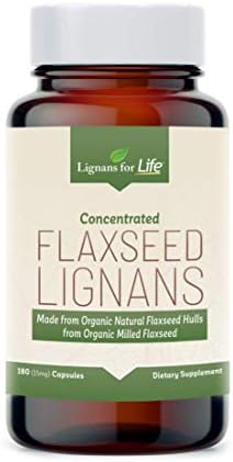 Lignans For Life SDG Flaxseed Lignans from Flaxseed Hulls for Dogs & People, 15mg - 180 Capsules