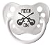 Personalized Pacifier - Rock on Guitar - White