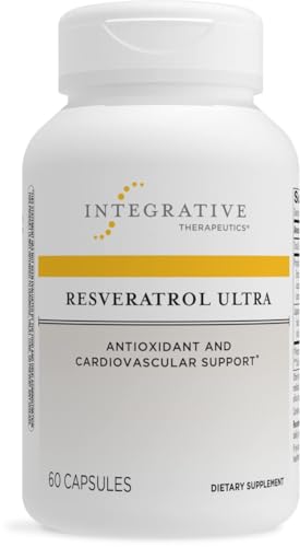 Integrative Therapeutics Resveratrol Ultra HP - Support Heart Health* - Cardiovascular Support Supplement for Men & Women* - Includes Resveratrol & Rutin - 60 Softgels