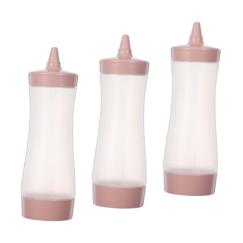 Bouteilles Squeeze Sauce Rose Distributeur Condiments Étanche Réutilisable - 2