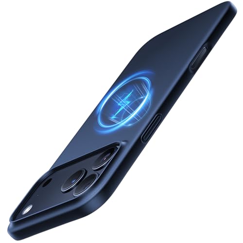 TORRAS Ultra Dünn für iPhone 17 Pro Hülle für MagSafe [Nr. 1 Magnetkraft] Handyhülle iPhone 17 Pro Case Stoßfest Kratzfest (Samtiger Griff & Elegantes Aussehen) Slim iPhone Hülle Blau product image