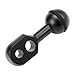 NATEFEMIN 1 Inch Ball to Head Clip Arm, YS Head Adapter Arm Underwater Photography Light System Connector for Diving Strobe