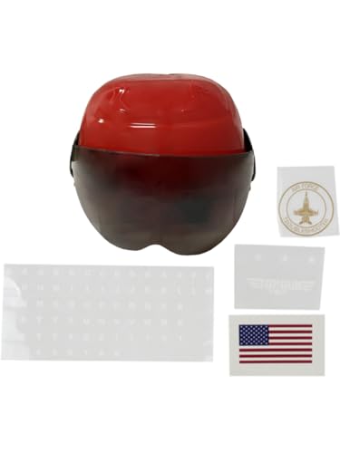 Studio Halloween Child's Basic Red Jet Fighter Pilot Helmet Costume Accessory