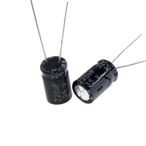 Condensateur électrolytique 220uF 35V radial 8x12mm pour circuit imprimé Lot de 50pcs