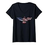 Photo Gallery donna 4th of july art eagle usa flag maglietta con collo a v Photo Gallery donna 4th of july art eagle usa flag maglietta con collo a v