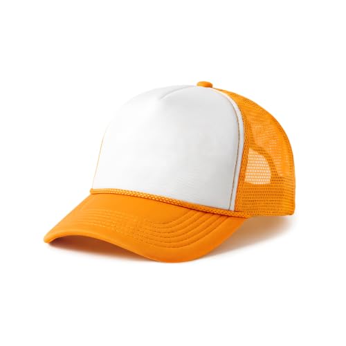 CHOK.LIDS Classic Foam Trucker Hat Summer Mesh Rope Cap Two Tone Blank