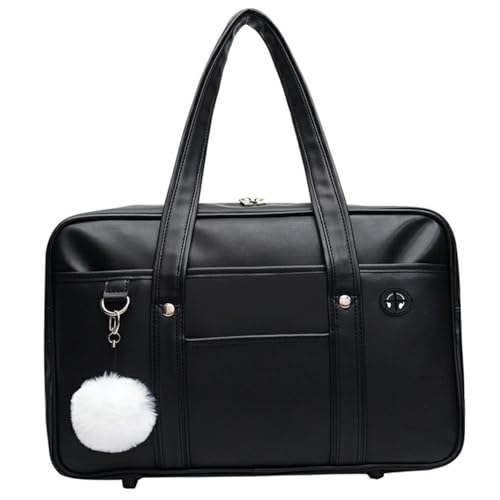 Bolso escolar japonés de gran capacidad en cuero de PU con múltiples bolsillos 6