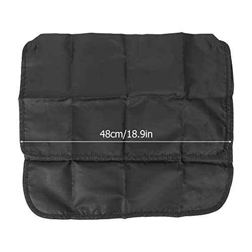 Stuhl-Rückenabdeckung Friseurstuhl-Rückenabdeckung Verhindert Schmutz Salonstuhl Schützende Friseursalon-Rückenabdeckung für Schönheitssalon-Friseurstühle Durchsichtiger Kunststoff Schwarz