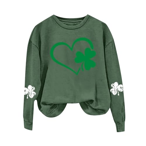 Sweatshirt femme manches longues col rond vêtement sport jogging imprimé XL