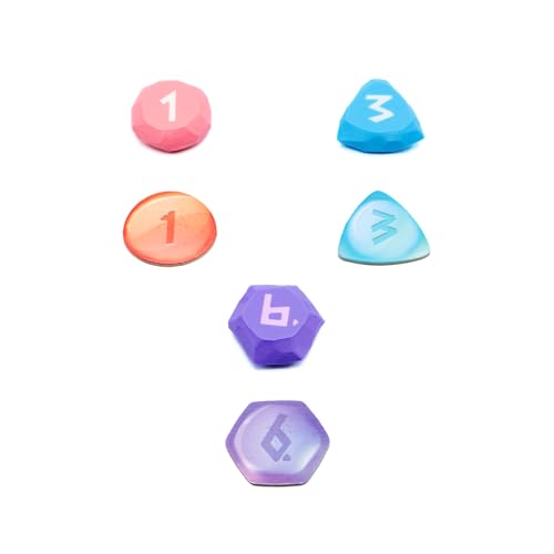 BGExpansions – Pack d'Amélioration pour The Vale of Eternity | 42 Jetons de Pierres Magiques et Pièces | Accessoires 3D Premium pour Jeux de Société – vue 3