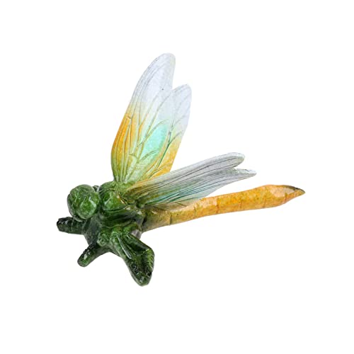 Libélula de resina verde AB Tools, pareja de esculturas de alta calidad 7