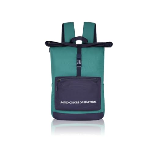 Grand Slam 30L Roll-Top Backpack, Fits 14-inch Laptop, Secure Buckle Closure, for Travel & Gym, with 1-Year Warranty