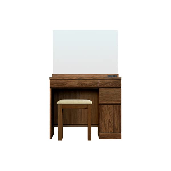 Amazon｜高野木工 LECCE レッチェ 80ドレッサー(イス付き 