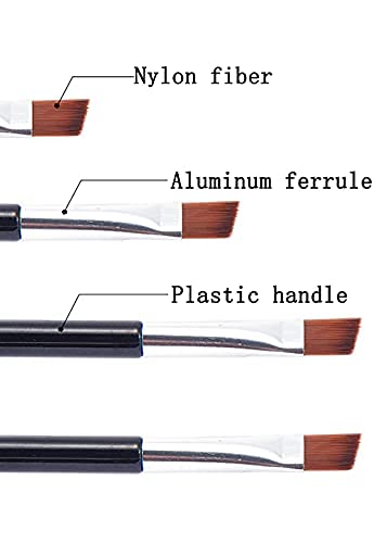 Vôsaidi Brow Brush Portable Premium Quality Angled Eye Brow Brush Eyebrow Brush For Powder, Cream, Gel And Wax #TOP3