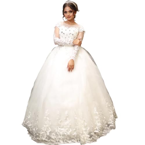 Gownlink White Full Stitched With Layers Christian Wedding Catholic Wedding  | Desertcart Brunei